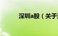 深圳a股（关于深圳a股的介绍）