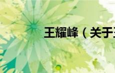 王耀峰（关于王耀峰的介绍）