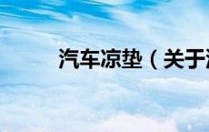 汽车凉垫（关于汽车凉垫的介绍）