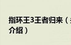 指环王3王者归来（关于指环王3王者归来的介绍）
