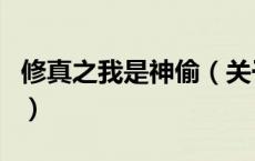 修真之我是神偷（关于修真之我是神偷的介绍）