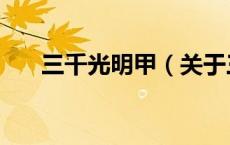 三千光明甲（关于三千光明甲的介绍）