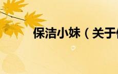 保洁小妹（关于保洁小妹的介绍）