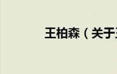 王柏森（关于王柏森的介绍）