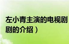 左小青主演的电视剧（关于左小青主演的电视剧的介绍）