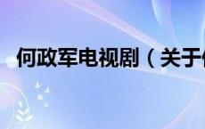 何政军电视剧（关于何政军电视剧的介绍）