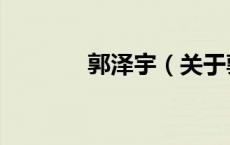 郭泽宇（关于郭泽宇的介绍）