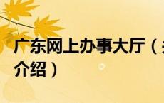 广东网上办事大厅（关于广东网上办事大厅的介绍）