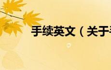 手续英文（关于手续英文的介绍）
