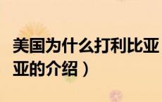 美国为什么打利比亚（关于美国为什么打利比亚的介绍）