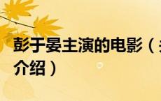 彭于晏主演的电影（关于彭于晏主演的电影的介绍）