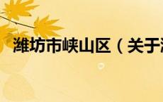 潍坊市峡山区（关于潍坊市峡山区的介绍）
