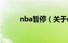 nba暂停（关于nba暂停的介绍）