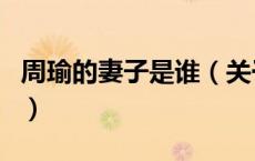 周瑜的妻子是谁（关于周瑜的妻子是谁的介绍）
