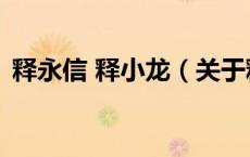 释永信 释小龙（关于释永信 释小龙的介绍）