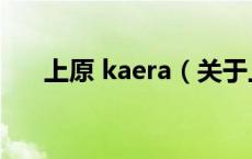 上原 kaera（关于上原 kaera的介绍）