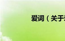 爱词（关于爱词的介绍）