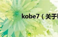 kobe7（关于kobe7的介绍）