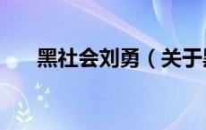 黑社会刘勇（关于黑社会刘勇的介绍）