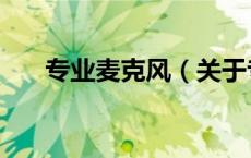 专业麦克风（关于专业麦克风的介绍）