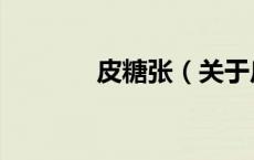 皮糖张（关于皮糖张的介绍）