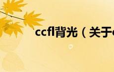 ccfl背光（关于ccfl背光的介绍）