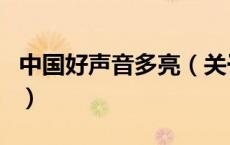 中国好声音多亮（关于中国好声音多亮的介绍）