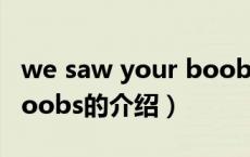 we saw your boobs（关于we saw your boobs的介绍）