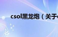 csol黑龙炮（关于csol黑龙炮的介绍）
