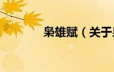 枭雄赋（关于枭雄赋的介绍）