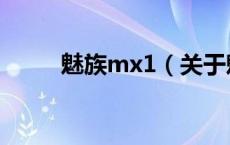 魅族mx1（关于魅族mx1的介绍）