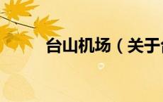 台山机场（关于台山机场的介绍）