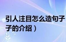 引人注目怎么造句子（关于引人注目怎么造句子的介绍）