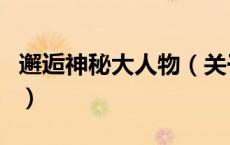 邂逅神秘大人物（关于邂逅神秘大人物的介绍）