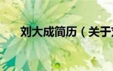 刘大成简历（关于刘大成简历的介绍）