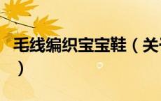 毛线编织宝宝鞋（关于毛线编织宝宝鞋的介绍）