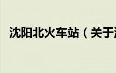 沈阳北火车站（关于沈阳北火车站的介绍）