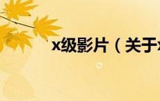 x级影片（关于x级影片的介绍）
