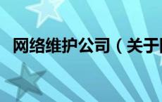 网络维护公司（关于网络维护公司的介绍）
