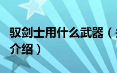 驭剑士用什么武器（关于驭剑士用什么武器的介绍）