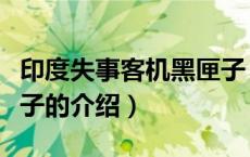 印度失事客机黑匣子（关于印度失事客机黑匣子的介绍）