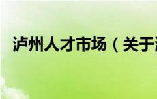 泸州人才市场（关于泸州人才市场的介绍）