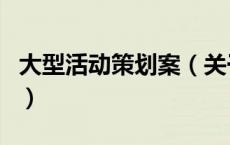 大型活动策划案（关于大型活动策划案的介绍）