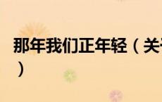 那年我们正年轻（关于那年我们正年轻的介绍）