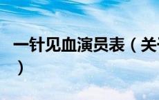 一针见血演员表（关于一针见血演员表的介绍）