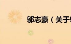邬志豪（关于邬志豪的介绍）