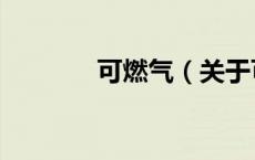 可燃气（关于可燃气的介绍）