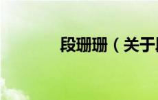 段珊珊（关于段珊珊的介绍）
