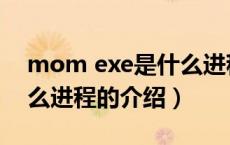 mom exe是什么进程（关于mom exe是什么进程的介绍）