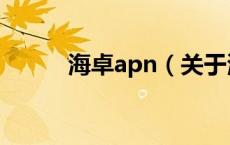 海卓apn（关于海卓apn的介绍）